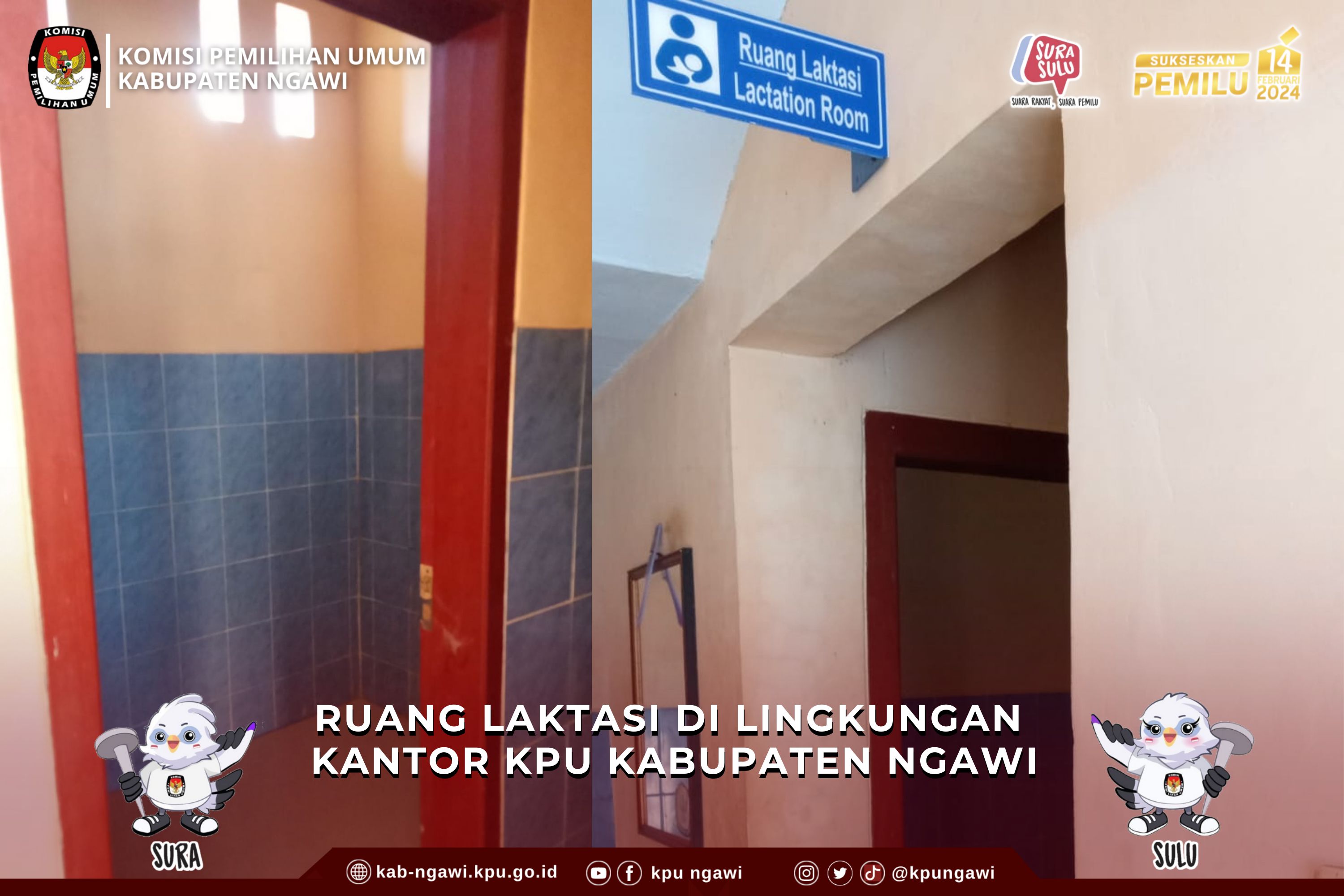 Ruang Laktasi yang berada di Lingkungan KPU Kabupaten Ngawi